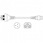 Australia AS3112 to IEC C5 - 10A- 2 Meter