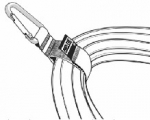 Silver Triangle Carabiner CableCarrier 1