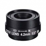 4.2mm 1 Megapixel Fixed Iris F1.8 1/3 CS Mount Lens