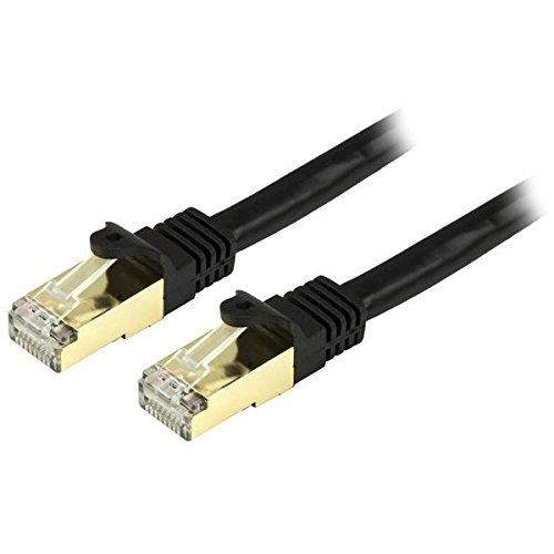 Category 6A Ethernet Shielded Plenum Cables - Black