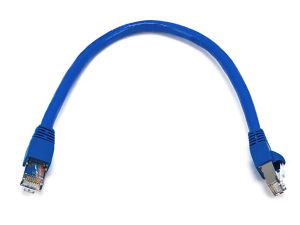 5Ft Cat6A UTP Slim Ethernet Network Booted Cable 26AWG Blue