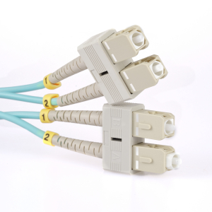 SC to SC 1 Meter OM4 40GB Duplex Multimode Fiber Optic Cable