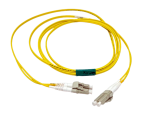 4 Meter - LC TO LC 50/125 OM4 Duplex Multimode Fiber Optic Cable - Yellow Jacket