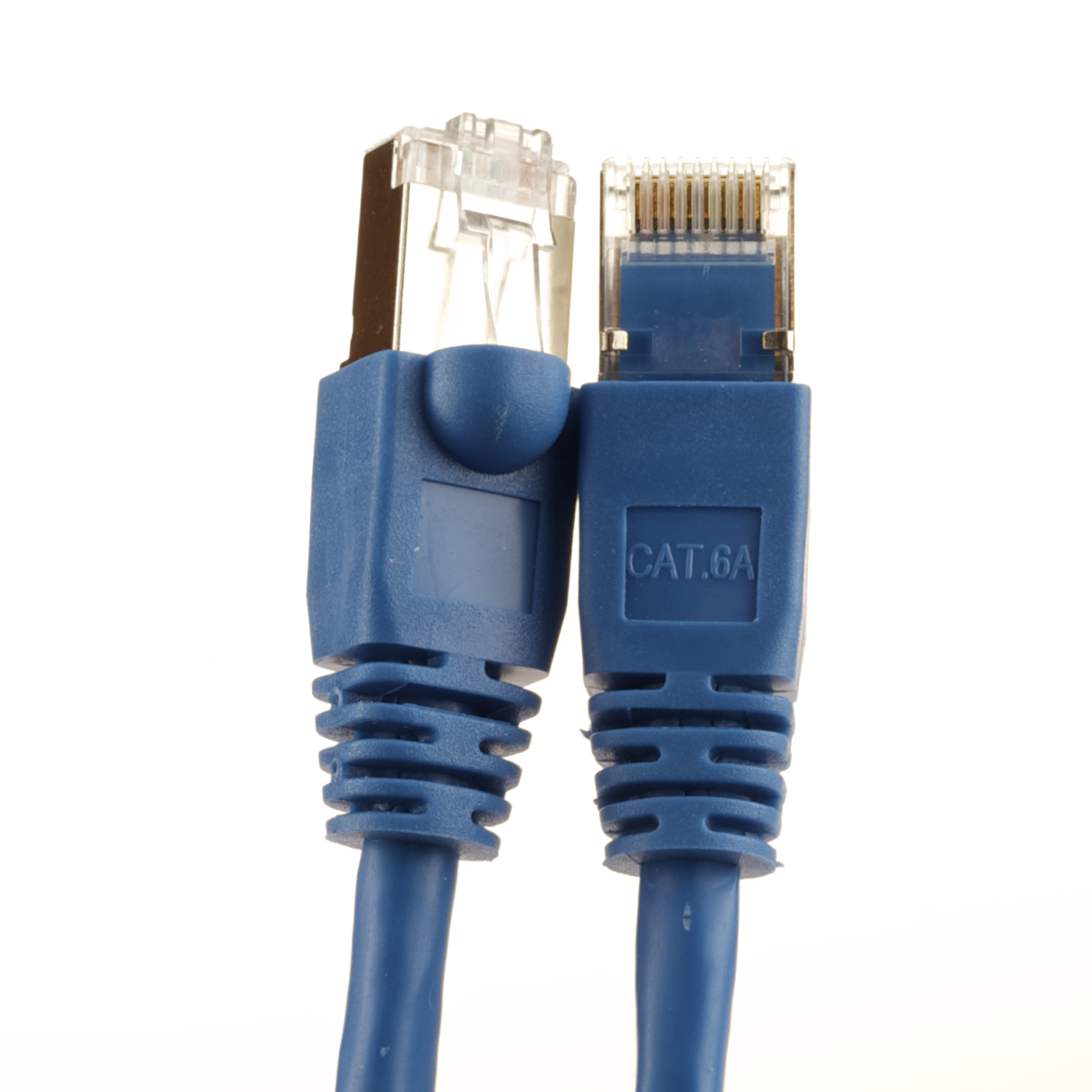 Category 6A Ethernet Shielded Plenum Cables - Blue