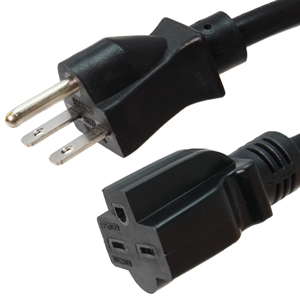 Nema 6-15P to 6-15R Extension Power Cable