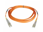 2 Meter - LC TO LC 50/125 OM4 Duplex Multimode Fiber Optic Cable - Orange Jacket