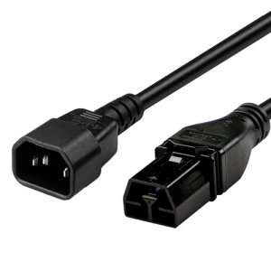 Saf-D-Grid T-Latch Connector to C14 SJT 14awg 2 meter Power cord