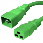 Power Cord - 2FT Green (IEC C20 to IEC C19 20A 250V)