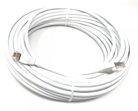 White Cat6 Outdoor UV Resistant Waterproof Shielded Direct Burial Ethernet Cable - shop cables.com.