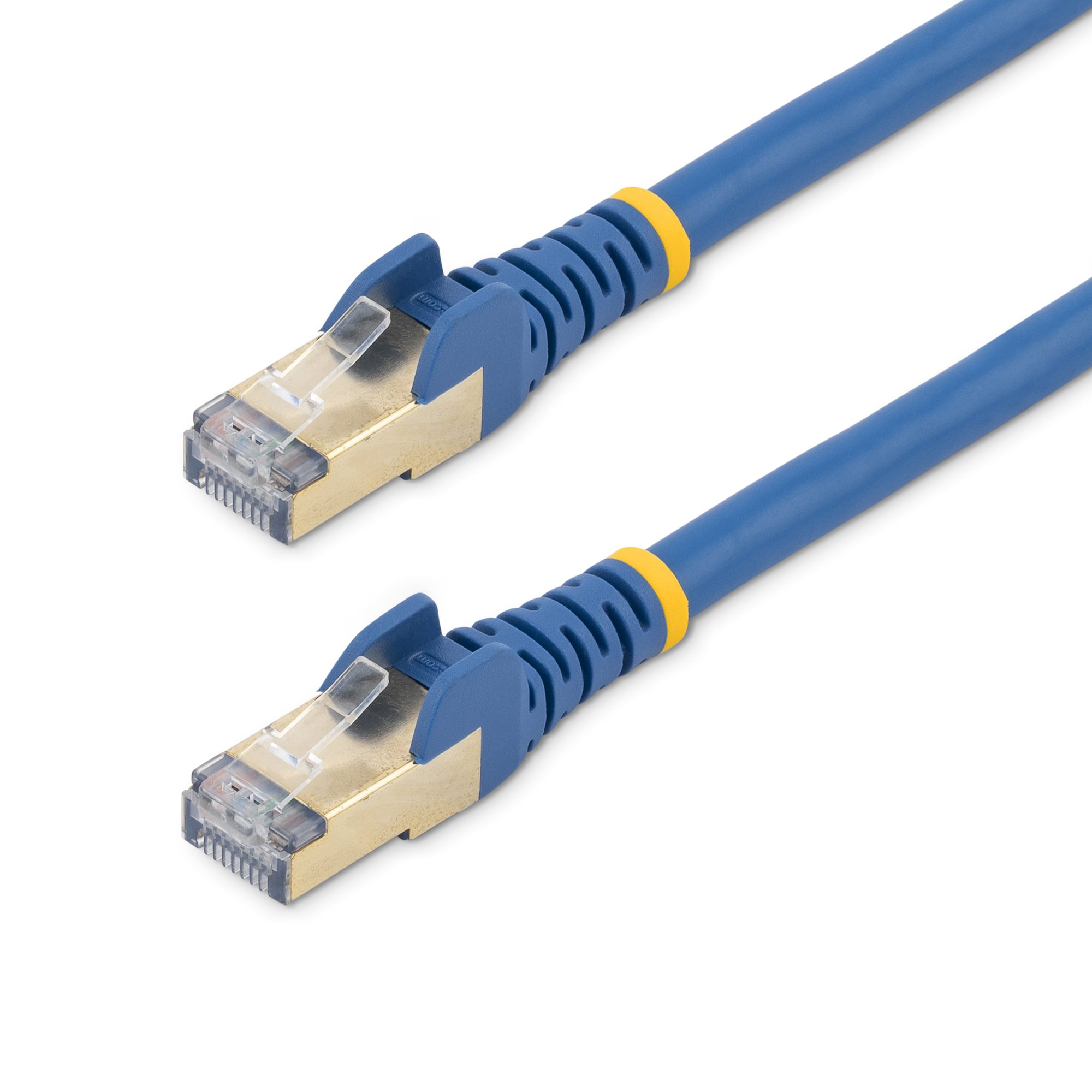 Cat6A 10GB POE Shielded Ethernet Cables - Blue 3 Packs