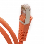 1Ft Cat5e 350Mhz 26AWG Shielded Cable Snagless Orange