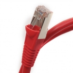 50Ft Cat5e Shielded STP Ethernet Cable 350Mhz Snagless RJ45 Red
