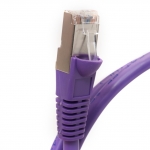 75Ft Cat6 Shielded Ethernet Cable Snagless Violet