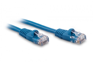 2ft Cat6 Ethernet Patch Cable - Blue Color - Snagless Boot