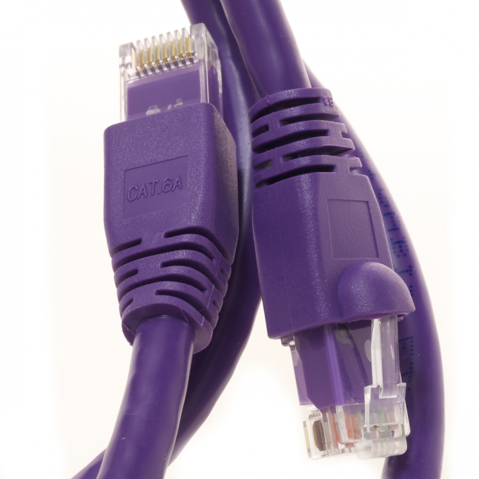 Câbles réseaux Telegaertner câble éthernet, Cat.6A (profond), S/FTP,3 m,  violet