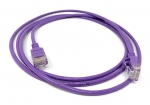 0.5Ft Cat6A UTP Slim Ethernet Network Booted Cable 28AWG Purple