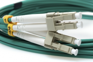 LC TO LC 9/125 Duplex Singlemode Fiber Optic Cable-2 Meter Green Jacket