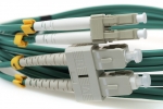 LC TO SC 9/125 Duplex Singlemode Fiber Optic Cable-2 Meter Green Jacket