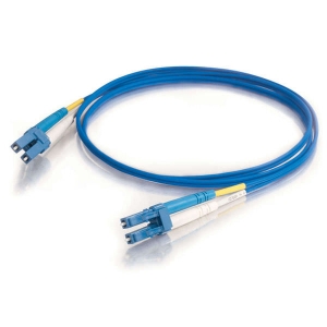 LC TO LC 9/125 Duplex Singlemode Fiber Optic Cable-10 Meter Blue Jacket