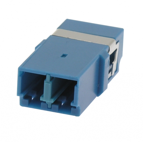 LC-LC MultiMode Duplex Fiber Optic F/F Adapter Plastic - Shop Cables.com.