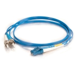 LC TO ST 9/125 Duplex Singlemode Fiber Optic Cable-10 Meter Blue Jacket