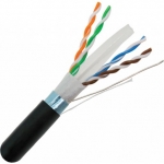 Brown - Outdoor Weatherproof Rated Cat6 Shielded Bulk Cable - No Ends! Choose Length in Feet!