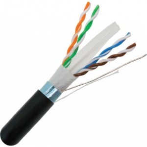 Outdoor Weatherproof Rated Cat6 Shielded Bulk Cable - No Ends! Choose Length in Feet!