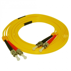 2m ST/ST Single-Mode Duplex 9/125 Fiber Patch Cable