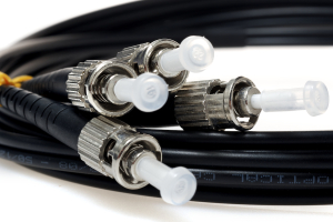 ST TO ST 62.5/125 Duplex Multimode Fiber Optic Cable-1 Meter Black Jacket