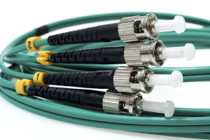 ST TO ST 62.5/125 Duplex Multimode Fiber Optic Cable-2 Meter Green Jacket