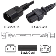 C14 to C15 Power Cords | Cables