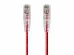 3Ft Red Cat6 Slim Jacket 28awg Network Patch Cable 550MHz