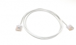 1.5Ft White Cat6A Slim Jacket 32awg Network Patch Cable 600MHz