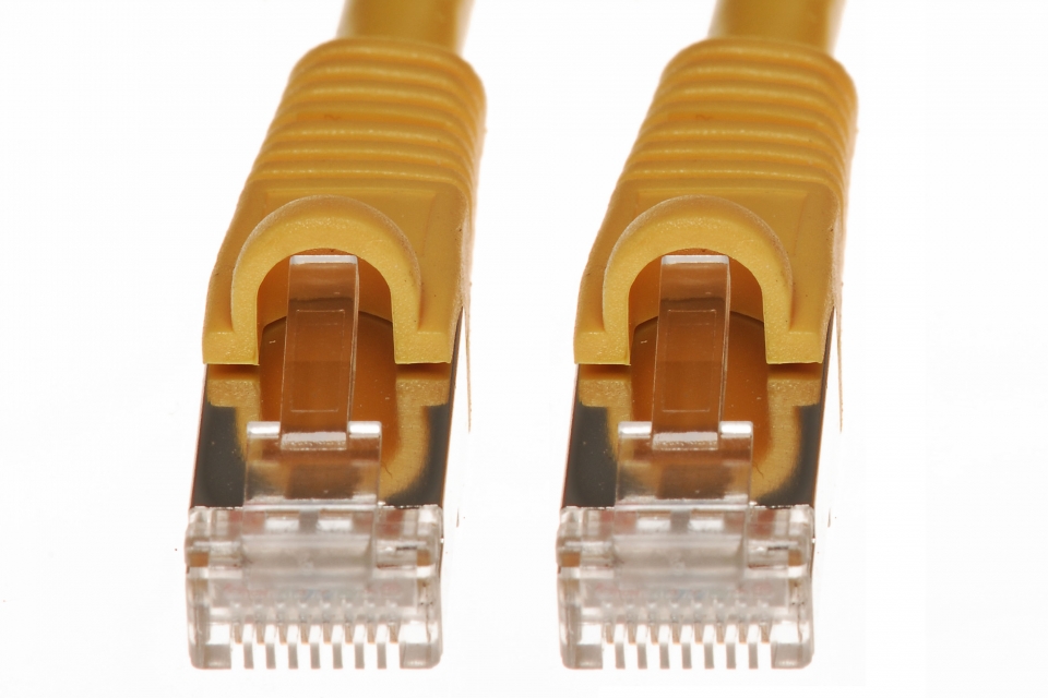 Cat5e Ethernet Cable, Yellow, 15-ft